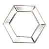 20" x 18" Hexagon Wall Mirror with Contemporary Glass Design, Home Decor Accent Mirror for Living Room, Entryway, Bedroom - 4 of 4