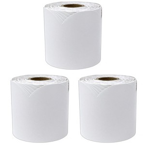 Carson Dellosa Education White Rolled Scalloped Bulletin Board Borders, 65 Feet Per Roll, Pack of 3 - 1 of 4