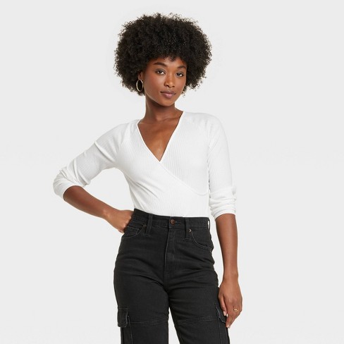 Long Sleeve V Neck : Target