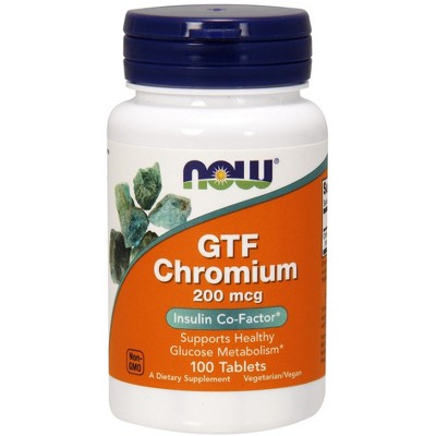 GTF Chromium 200mcg by Now Foods  -  100 Tablet