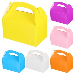 Unique Bargains Sturdy Structure Storage Gift Wrap Boxes with Handles 24 Pcs - 1 of 4