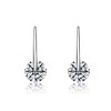 Sophisticated solitaire drop earrings with a sleek design for a modern and timeless appeal - 3 of 3