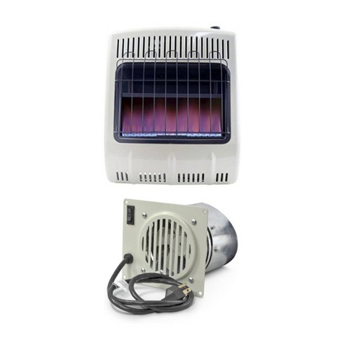 Mr. Heater 20k Btu Natural Gas Blue Flame Heater With Built In Vent Free  Blower : Target