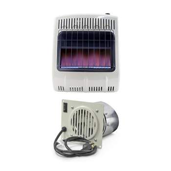 Mr. Heater 20K BTU Natural Gas Blue Flame Heater with Built In Vent Free Blower