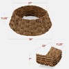 Best Choice Products 36in Basket Woven Hyacinth Christmas Tree Collar, Tree Skirt Accessory w/ Cord Cut-Out - 2 of 4