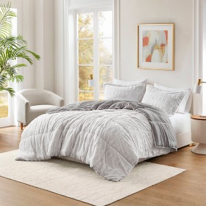 3Pcs Comforter Set, Bedding Set, Soft Fabric Bed Comforter - 1 of 4