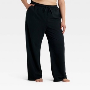 Women's Fleece Wide Leg Sweatpants - Auden™ - 1 of 3