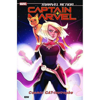 Marvel Action: Captain Marvel: Cosmic CAT-tastrophe - by  Sam Maggs (Paperback)