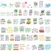 Wrapables Waterproof Vinyl Stickers for Water Bottles, Laptop, Phones, Skateboards, Decals for Teens, 100pcs, Inspirational - 2 of 4