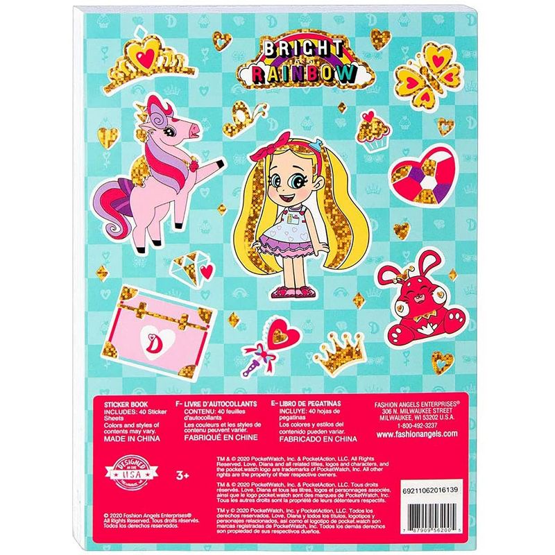 Fashion Angels Fashion Angels Love, Diana 1000+ Cute 40 Page Sticker Book, 2 of 5