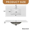36" Black Bathroom Vanity with Solid Pine Frame, 1 Soft Close Door and 3 Drawers , Modern Storage Cabinet - Leovsnove - 3 of 4