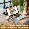 Attop 100 Pack 12 oz Leak-Proof Coffee Cups with Lids and Sleeves Disposable To Go Hot Travel Paper Cups Coffee Bar Accessories - 3 of 4