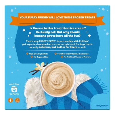 Frosty Paws Vanilla Frozen Dairy Desserts - 10lbs/4ct