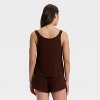 Women's Cozy Ribbed Pajama Tank Top - Auden™ - 2 of 4