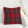 Lomsoe 2pcs Christmas Plaid Throw Pillow Covers - Red, Black, White, Green Holiday Decor Machine Washable Decorative Pillowcases Christmas Decor. - 4 of 4