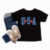 The Juniper Shop Varsity USA Red Stars Toddler Short Sleeve Tee - 3 of 4