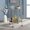 Ida 2 Tier Bar Cart - BCT2500A - Gold/Mirror - Safavieh - 2 of 4