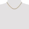 Black Bow Jewelry 3.2mm 10k Yellow Gold Hollow Anchor Chain Necklace - 2 of 4