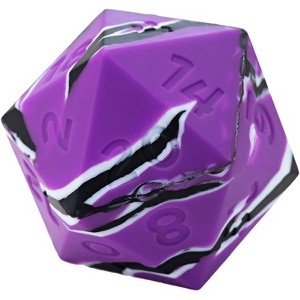 Gate Keeper Games Apocalypse Random Encounter 58mm Epic D20 Dice - Purple Swirl - 1 of 4