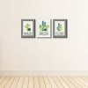 Big Dot of Happiness Prickly Cactus - Kids Bathroom Rules Wall Art - 7.5 x 10 inches - Set of 3 Signs - Wash, Brush, Flush - 3 of 4