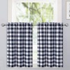 Buffalo Plaid Gingham Farmhouse Kitchen Curtains for Bathroom - 2 of 2