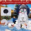 SEVOBAL Inflatable Holiday Decorations 6 FT Christmas Inflatable Decoration Large Inflatable Snow Globe with Snowman Family, Multi, 51.2"*49.6"*72.4" - 3 of 4