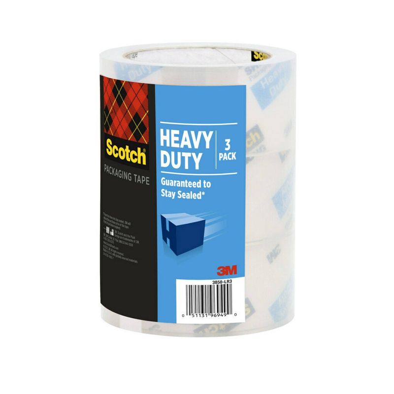 Scotch 3pk Heavy Duty Shipping Packaging Tape 2&#34; x 38yd, 4 of 16