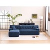 TiramisuBest LY-003 Beige White Deep Seat Compression Sofa 3 Seater with Beige for sofa - 2 of 4