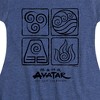 Girls' - Avatar: The Last Airbender - Four Elements Fit & Flair Cap Sleeve Dress - 2 of 4