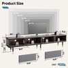 Bestier Mid Century Modern TV Stand for 85 inch TV, 2 in 1 Long TV Cabinet for Living Room - 4 of 4