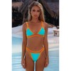 Moda Minx 'Turquoise' Bohemian Bay Nirvana Triangle Bikini Top - 3 of 4