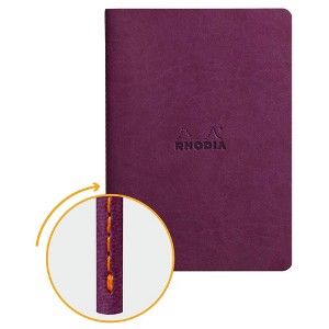 Rhodia Rhodiarama Sewn Spine Notebook - Dot grid 32 Sheets - 6 x 8 1/4 - Purple - 1 of 4