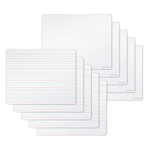 Dowling Magnets® Double-sided Magnetic Dry-erase Board, Line-ruled/blank,  Pack Of 6 : Target