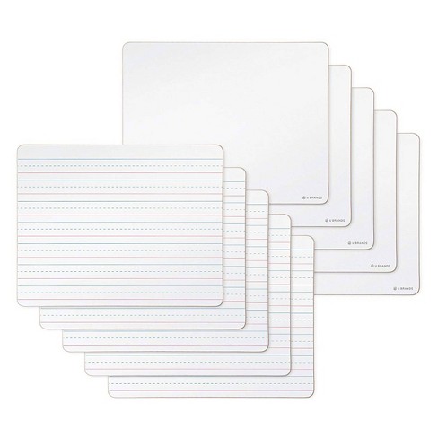 Ohuhu 6 Pack 9 x 12 Inch Small Whiteboards Set Including 6 x Lap Board 6 x Black Markers Back to School Supplies 6 x White Boards Eraser for Students Classroom Dry Erase Lap Boards Double-Sided 
