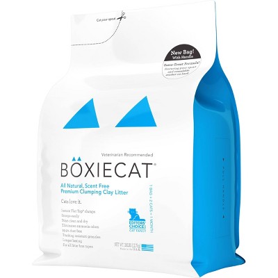 Boxiecat All Natural Scent-Free Premium Clumping Litter - 28lbs