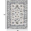 Vintage Washable Area Rug – Thin, Lightweight, Stain-Resistant, Anti-Slip Carpet for Living Room & Bedroom - 2 of 4