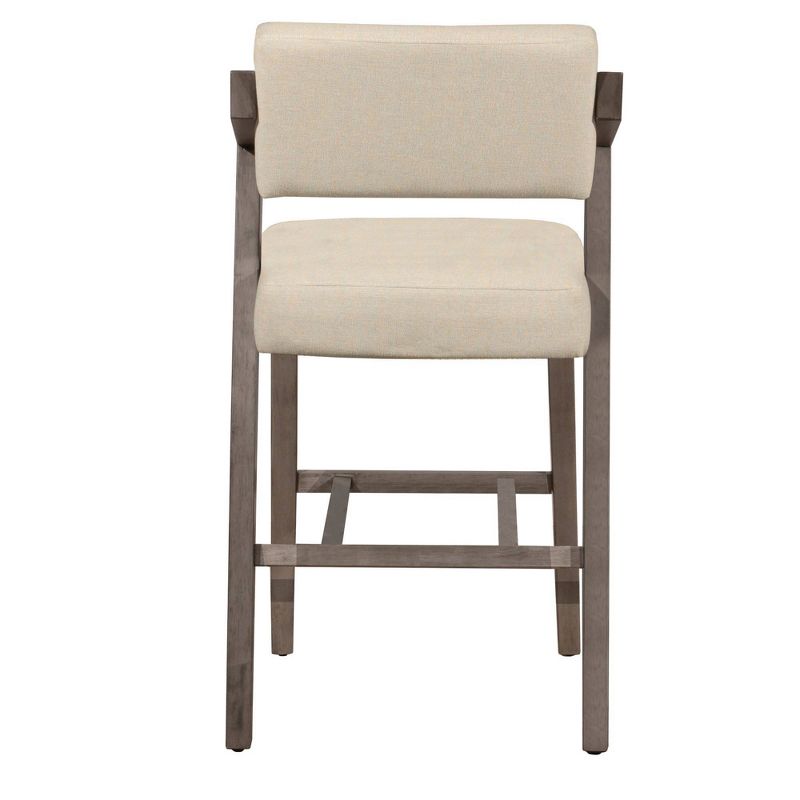 Snyder 26&#34; NonSwivel Counter Height Barstool Aged Gray/Ecru - Hillsdale Furniture, 6 of 17