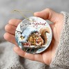 Lomsoe Squirrel Christmas Ornament Christmas Tree Ornament Christmas Gifts Ceramic Hanging Ornament Christmas Decor Funny Squirrel Lovers Gift - 3 of 4