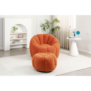 CAVINAS Giant Bean Bag Chair Modern Bean Bag Sofa Chair Plush Comfort Floor Chair with Ergonomic Backrest for Living Room - 1 of 4