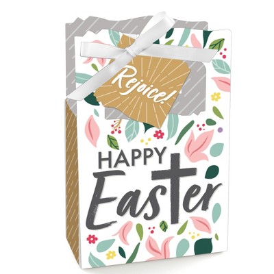 Big Dot of Happiness Religious Easter - Christian Holiday Party Favor Boxes - Set of 12