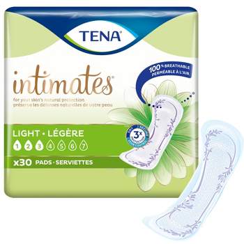 TENA Intimates Ultra Thin Light Bladder Leakage Pad for Women, Light Absorbency, Regular Length, 180 count