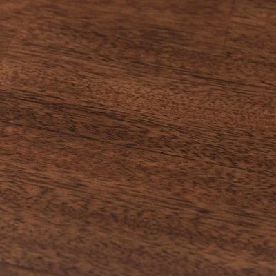 Cherry Faux Leather Upholstered Cross Back Side Chair Set