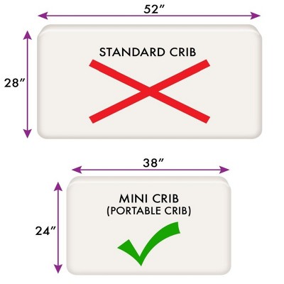 White Polyester Princess Print Fitted Mini Crib Sheet