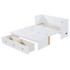 NicBex Full Size Murphy Bed 76" Wooden Queen Bed Frame Wall Bed with 3 Spacious Drawers and USB Ports for Apartment and Living Room - 4 of 4