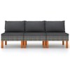 vidaXL Middle Sofa Grey - 2 of 2
