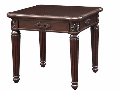 Vomoldrot Traditional Walnut Finish Rectangular End Table
