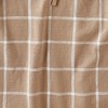 tagltd Classic Check Slub Bib Apron with Large Pocket and Waist Tie Khaki One Size Fits Most Machine Wash Blush - 2 of 3