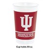 Indiana Hoosiers 20oz Plastic Cup Kit 24ct - 2 of 2