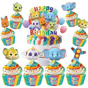 Treasures Gifted Word Party Cake Topper & Word Party Cupcake Toppers Kit - 1 of 4