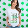 Simply Sage Market Women's Feeling Lucky X 4 Short Sleeve Graphic Tee - 2 of 3